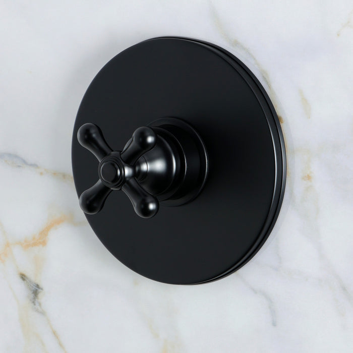 Kingston Restoration KB8330AXSO Single-Handle Pressure Balanced Shower Faucet, Matte Black
