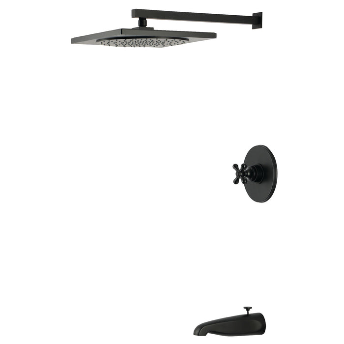 Kingston Restoration KB8330AX Single-Handle Pressure Balanced Tub and Shower Faucet, Matte Black