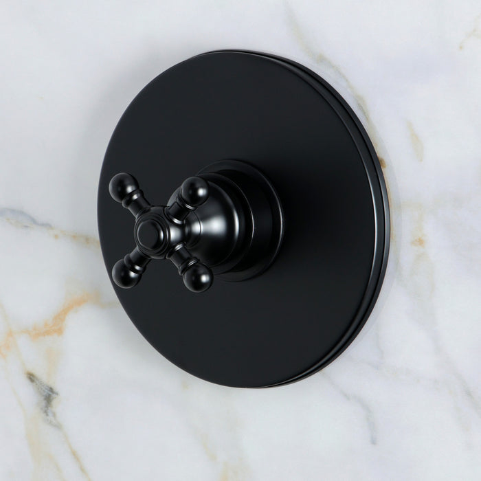 Kingston Metropolitan KB8330BXSO Single-Handle Pressure Balanced Shower Faucet, Matte Black