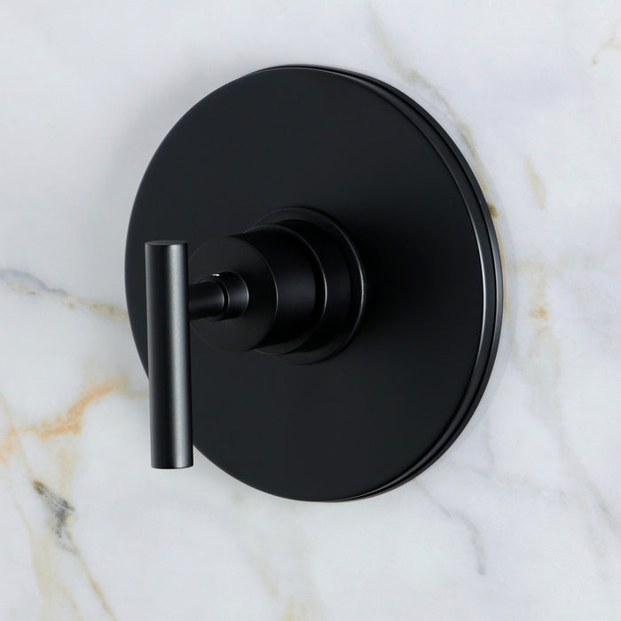 Kingston Manhattan KB8330CMLSO Single-Handle Pressure Balanced Shower Faucet, Matte Black