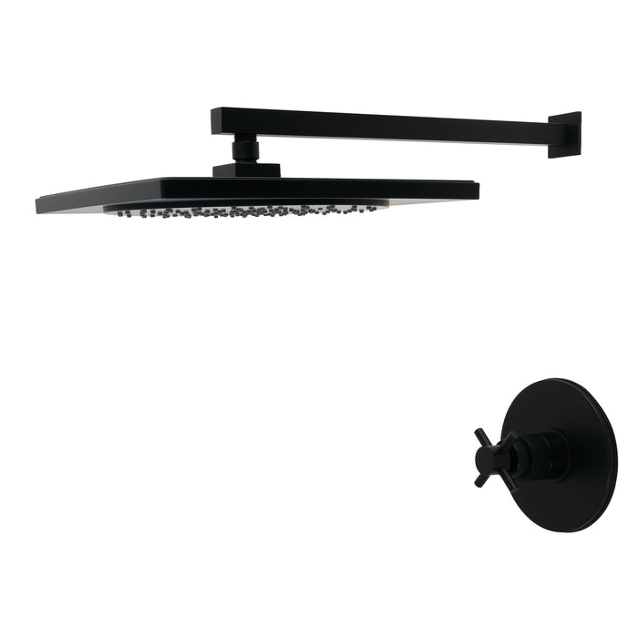 Kingston Concord KB8330DXSO Single-Handle Pressure Balanced Shower Faucet, Matte Black