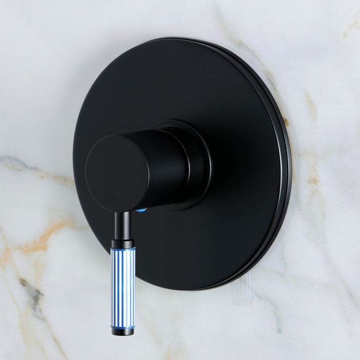 Kingston Verona KB8330KPSSO Single-Handle Pressure Balanced Shower Faucet, Matte Black