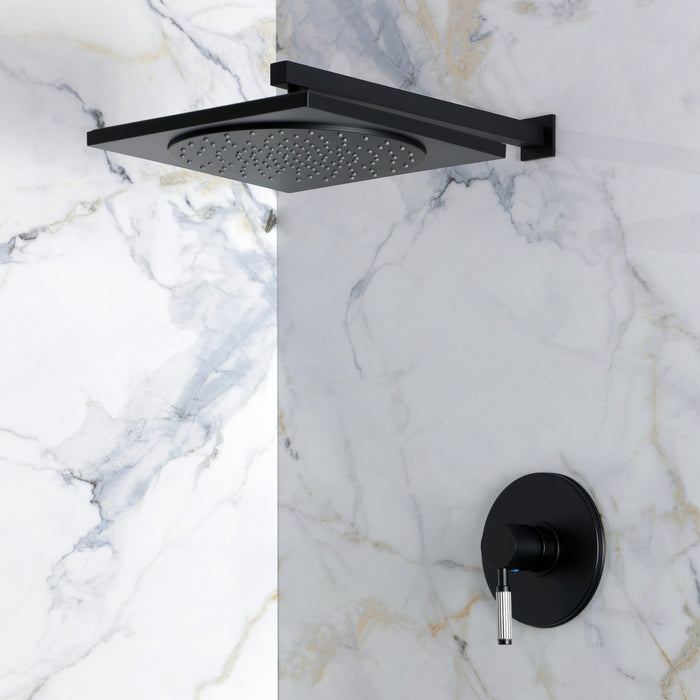 Kingston Verona KB8330KPSSO Single-Handle Pressure Balanced Shower Faucet, Matte Black