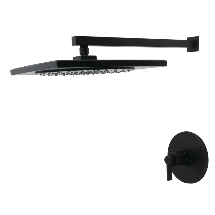 Kingston NuvoFusion KB8330NDLSO Single-Handle Pressure Balanced Shower Faucet, Matte Black