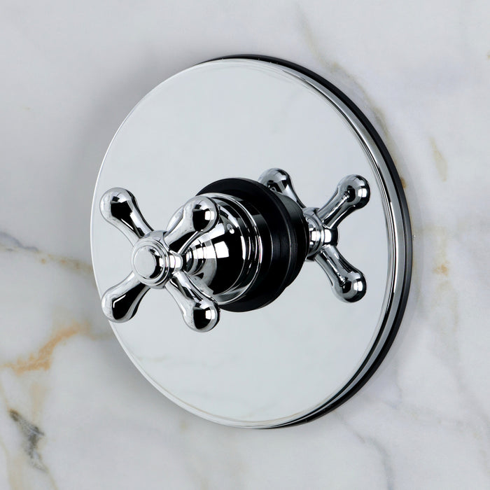 Kingston Restoration KB8331AXSO Single-Handle Pressure Balanced Shower Faucet, Polished Chrome