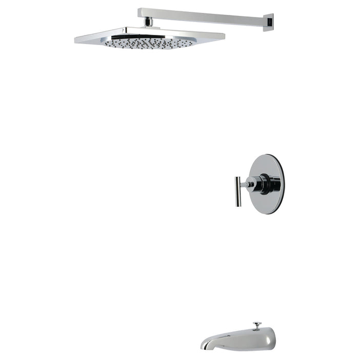 Kingston Manhattan KB8331CML Single-Handle Pressure Balanced Tub and Shower Faucet, Polished Chrome