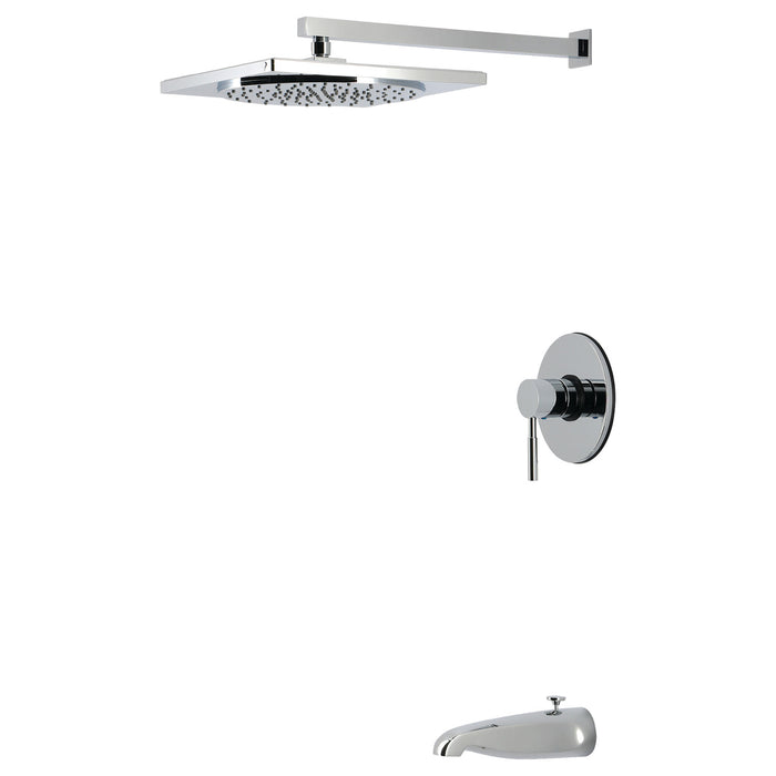 Kingston Concord KB8331DL Single-Handle Pressure Balanced Tub and Shower Faucet, Polished Chrome