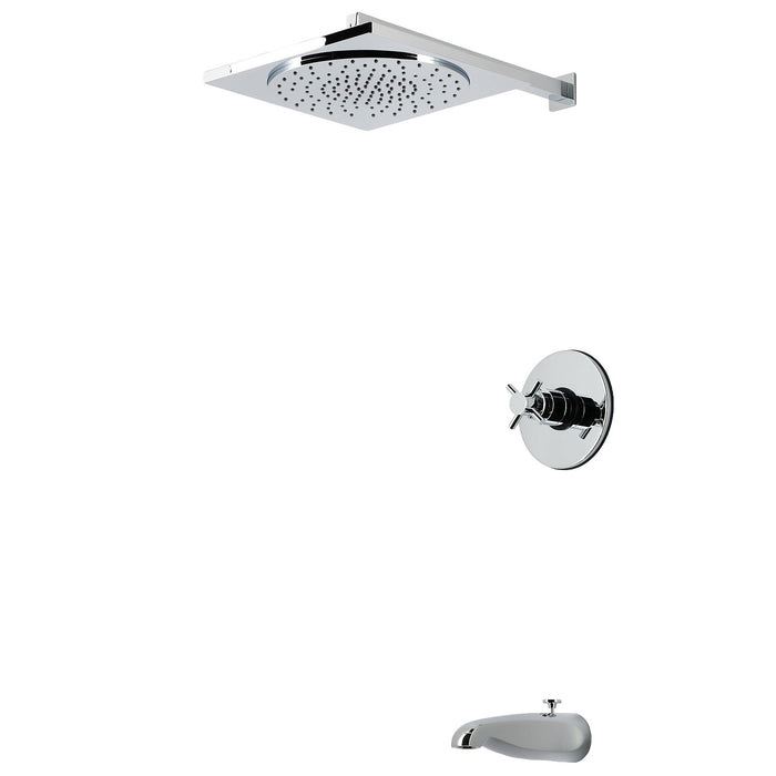 Kingston Concord KB8331DX Single-Handle Pressure Balanced Tub and Shower Faucet, Polished Chrome