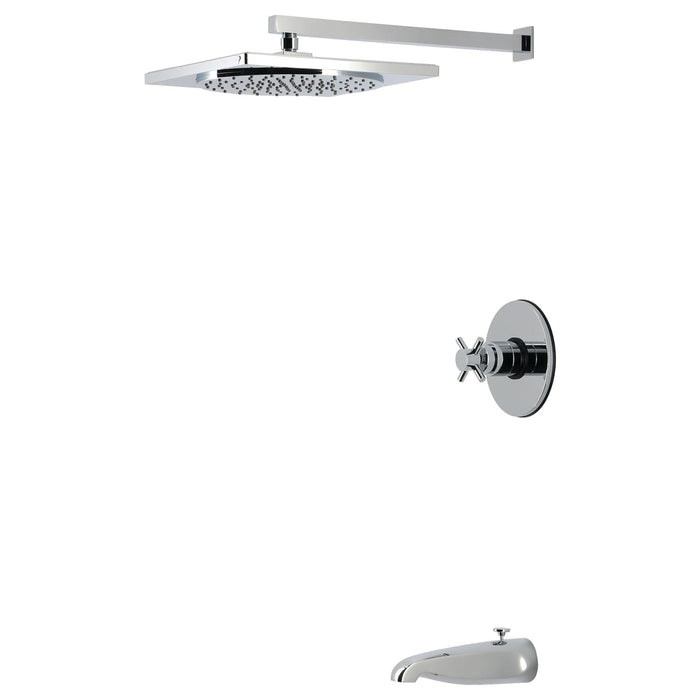 Kingston Concord KB8331DX Single-Handle Pressure Balanced Tub and Shower Faucet, Polished Chrome