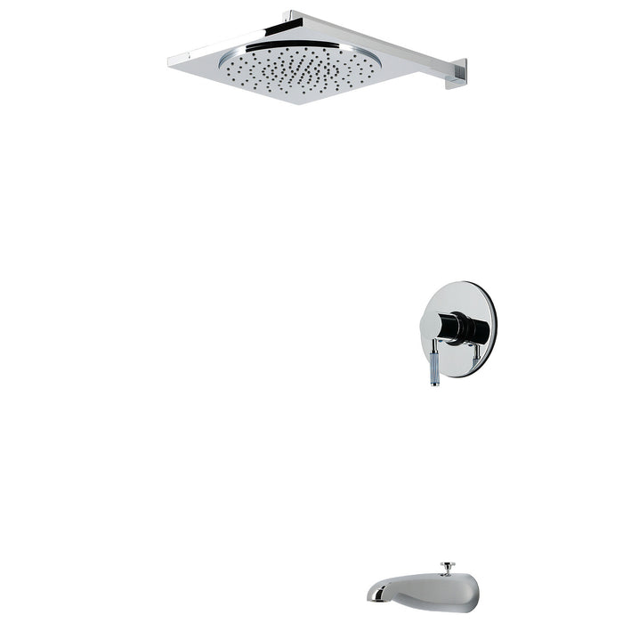 Kingston Verona KB8331KPS Single-Handle Pressure Balanced Tub and Shower Faucet, Polished Chrome