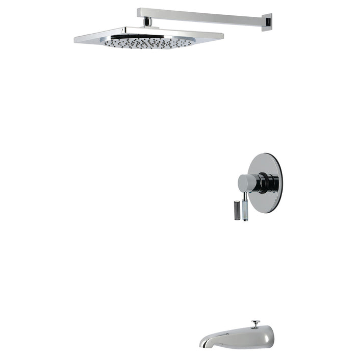Kingston Verona KB8331KPS Single-Handle Pressure Balanced Tub and Shower Faucet, Polished Chrome