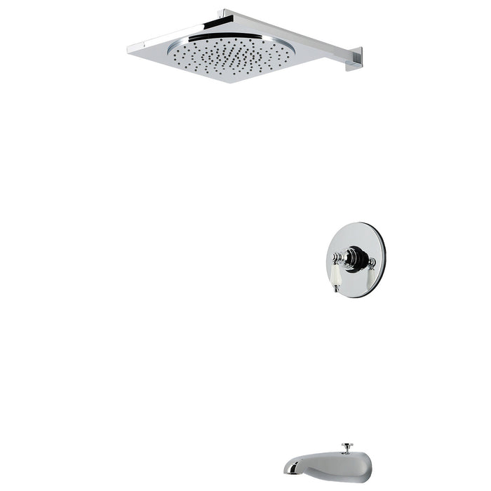 Kingston Victorian KB8331PL Single-Handle Pressure Balanced Tub and Shower Faucet, Polished Chrome