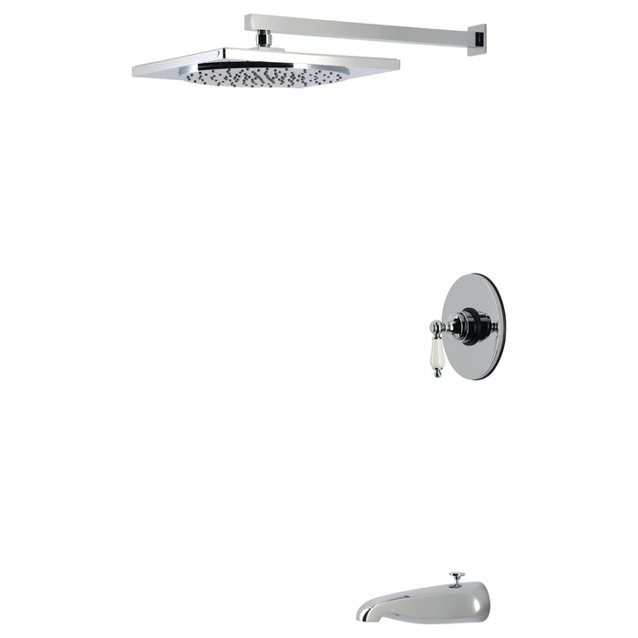 Kingston Victorian KB8331PL Single-Handle Pressure Balanced Tub and Shower Faucet, Polished Chrome