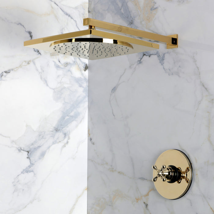 Kingston Metropolitan KB8332BXSO Single-Handle Pressure Balanced Shower Faucet, Polished Brass