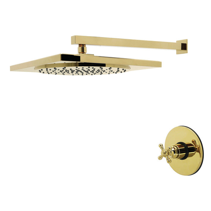 Kingston Metropolitan KB8332BXSO Single-Handle Pressure Balanced Shower Faucet, Polished Brass