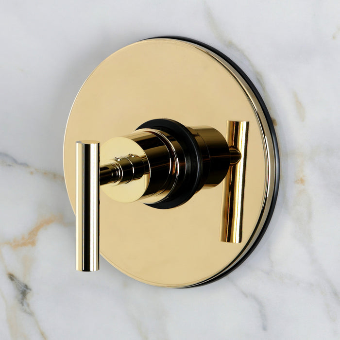Kingston Manhattan KB8332CMLSO Single-Handle Pressure Balanced Shower Faucet, Polished Brass