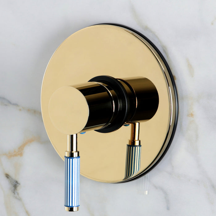 Kingston Verona KB8332KPSSO Single-Handle Pressure Balanced Shower Faucet, Polished Brass