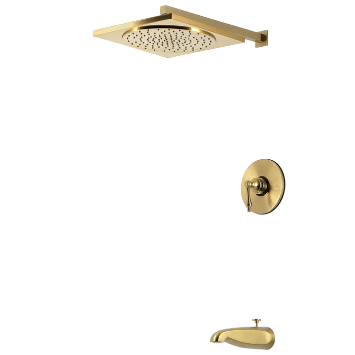 Kingston Restoration KB8337AL Single-Handle Pressure Balanced Tub and Shower Faucet, Brushed Brass