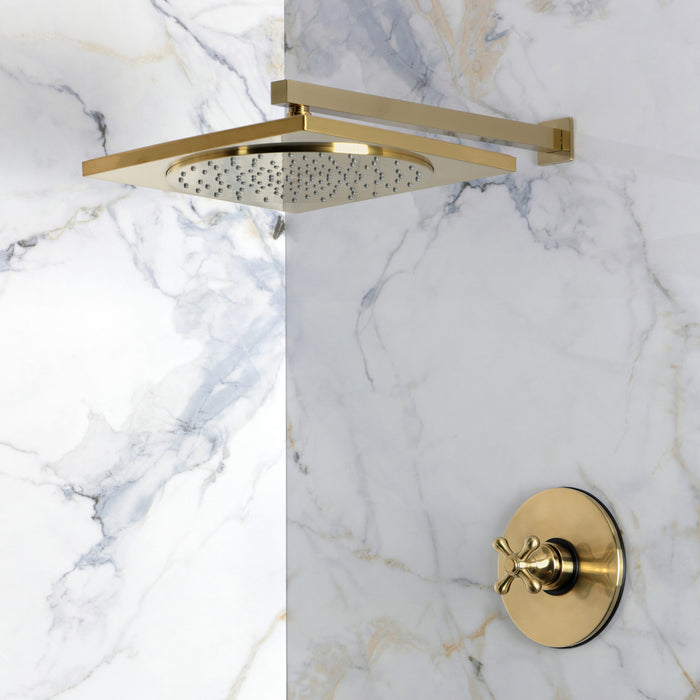 Kingston Restoration KB8337AXSO Single-Handle Pressure Balanced Shower Faucet, Brushed Brass
