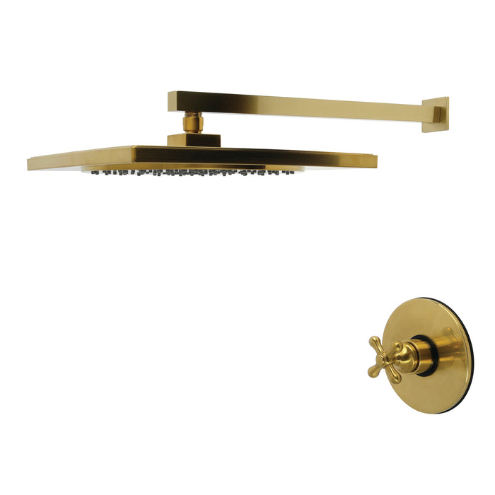 Kingston Restoration KB8337AXSO Single-Handle Pressure Balanced Shower Faucet, Brushed Brass