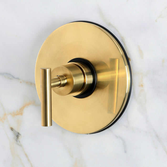 Kingston Manhattan KB8337CMLSO Single-Handle Pressure Balanced Shower Faucet, Brushed Brass