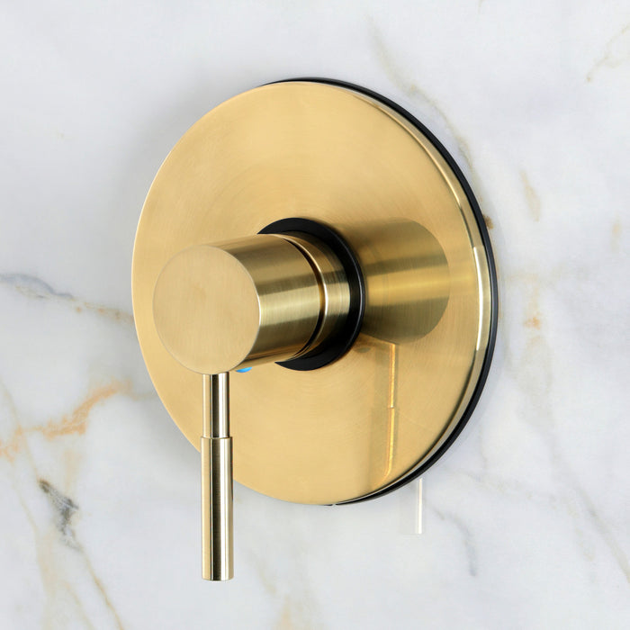 Kingston Concord KB8337DLSO Single-Handle Pressure Balanced Shower Faucet, Brushed Brass