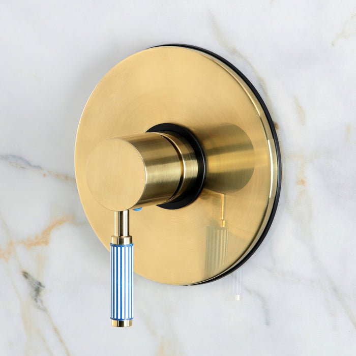 Kingston Verona KB8337KPSSO Single-Handle Pressure Balanced Shower Faucet, Brushed Brass