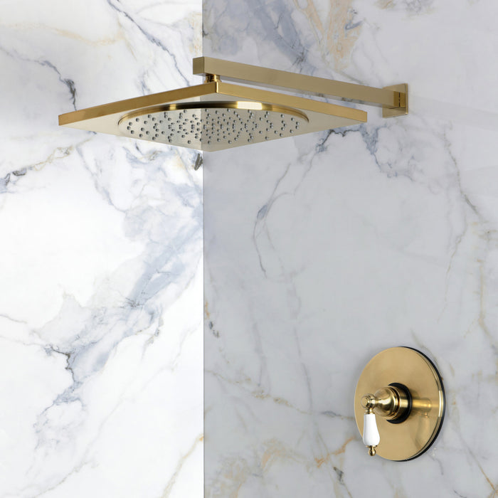 Kingston Victorian KB8337PLSO Single-Handle Pressure Balanced Shower Faucet, Brushed Brass