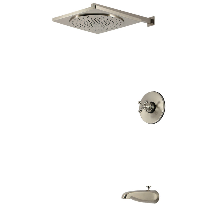 Kingston Restoration KB8338AX Single-Handle Pressure Balanced Tub and Shower Faucet, Brushed Nickel
