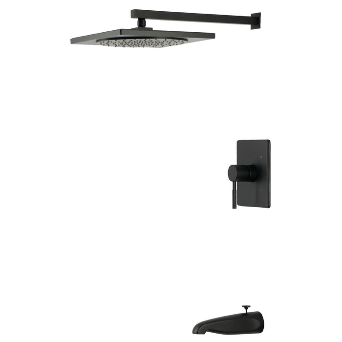 Kingston Concord KB8340DL Single-Handle Pressure Balanced Tub and Shower Faucet, Matte Black