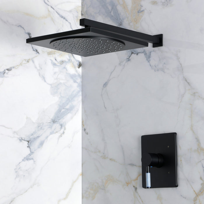 Kingston Verona KB8340KPSSO Single-Handle Pressure Balanced Shower Faucet, Matte Black