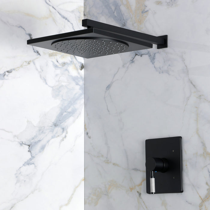 Kingston Verona KB8340KPSSO Single-Handle Pressure Balanced Shower Faucet, Matte Black