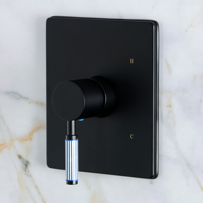 Kingston Verona KB8340KPSSO Single-Handle Pressure Balanced Shower Faucet, Matte Black