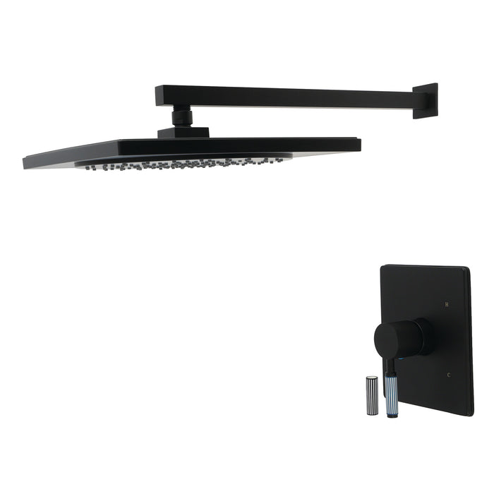 Kingston Verona KB8340KPSSO Single-Handle Pressure Balanced Shower Faucet, Matte Black