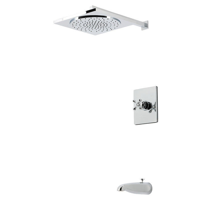 Kingston Restoration KB8341AX Single-Handle Pressure Balanced Tub and Shower Faucet, Polished Chrome