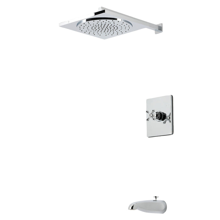 Kingston Metropolitan KB8341BX Single-Handle Pressure Balanced Tub and Shower Faucet, Polished Chrome