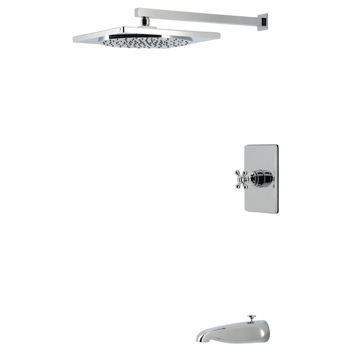 Kingston Metropolitan KB8341BX Single-Handle Pressure Balanced Tub and Shower Faucet, Polished Chrome