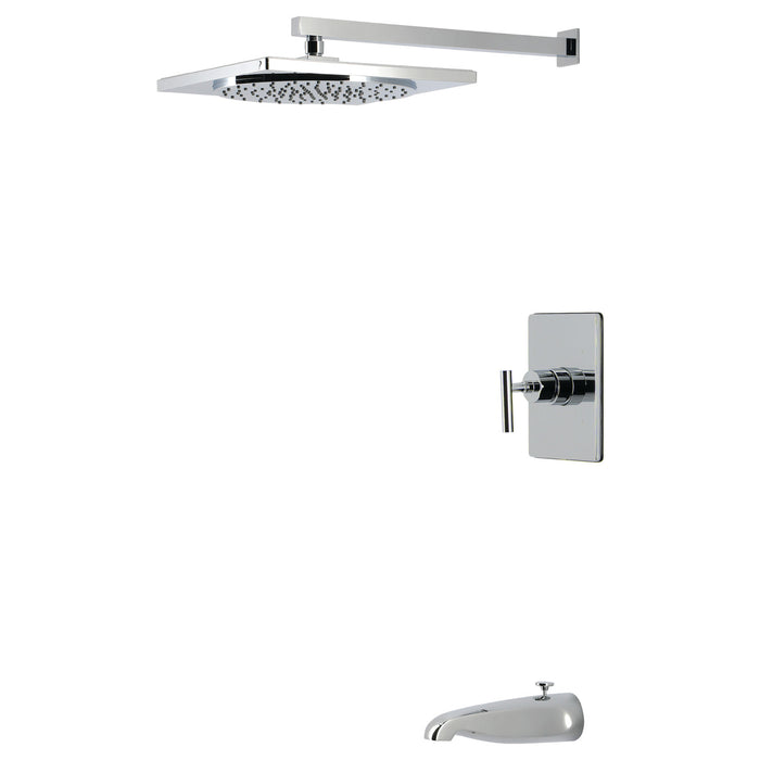 Kingston Manhattan KB8341CML Single-Handle Pressure Balanced Tub and Shower Faucet, Polished Chrome