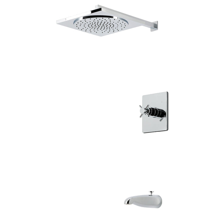 Kingston Concord KB8341DX Single-Handle Pressure Balanced Tub and Shower Faucet, Polished Chrome