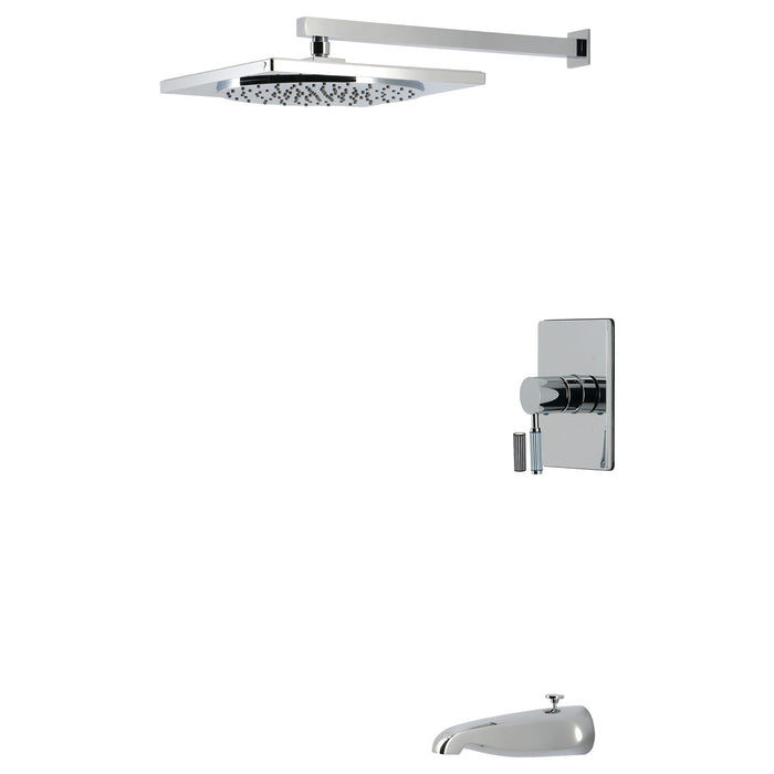 Kingston Verona KB8341KPS Single-Handle Pressure Balanced Tub and Shower Faucet, Polished Chrome