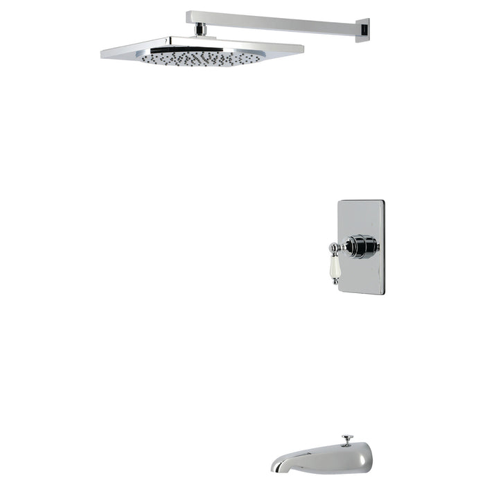 Kingston Victorian KB8341PL Single-Handle Pressure Balanced Tub and Shower Faucet, Polished Chrome