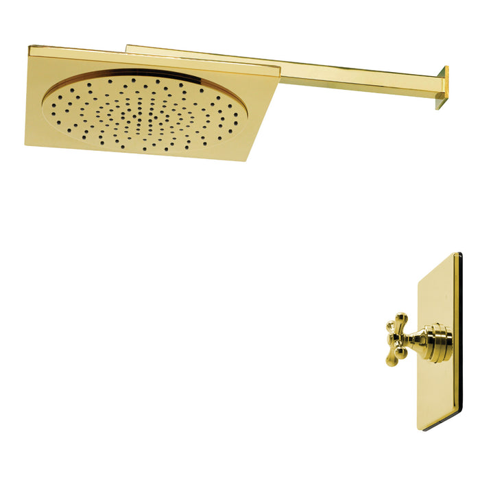 Kingston Sona KB8342AXSO - Restoration Single-Handle Pressure Balanced Shower Faucet, Polished Brass