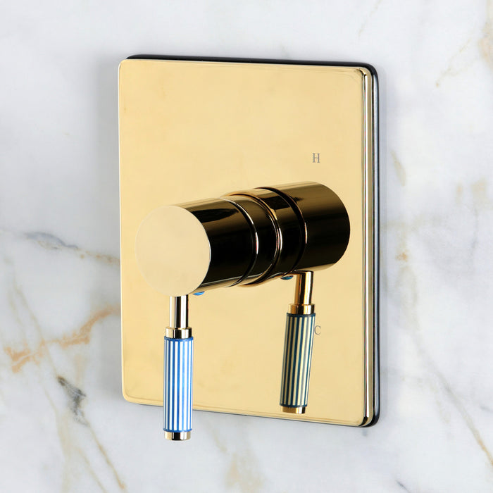 Kingston Verona KB8342KPSSO Single-Handle Pressure Balanced Shower Faucet, Polished Brass