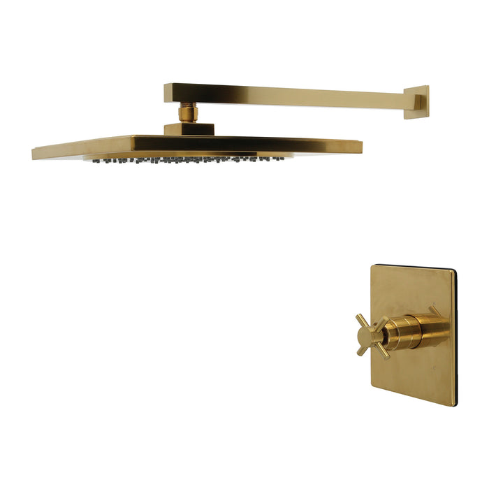 Kingston Sona KB8347DXSO - Concord Single-Handle Pressure Balanced Shower Faucet, Brushed Brass