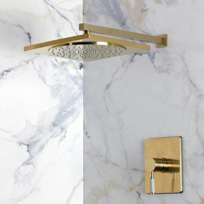 Kingston Verona KB8347KPSSO Single-Handle Pressure Balanced Shower Faucet, Brushed Brass