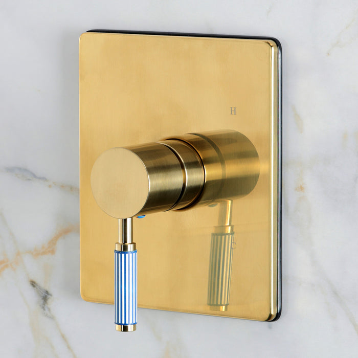 Kingston Verona KB8347KPSSO Single-Handle Pressure Balanced Shower Faucet, Brushed Brass