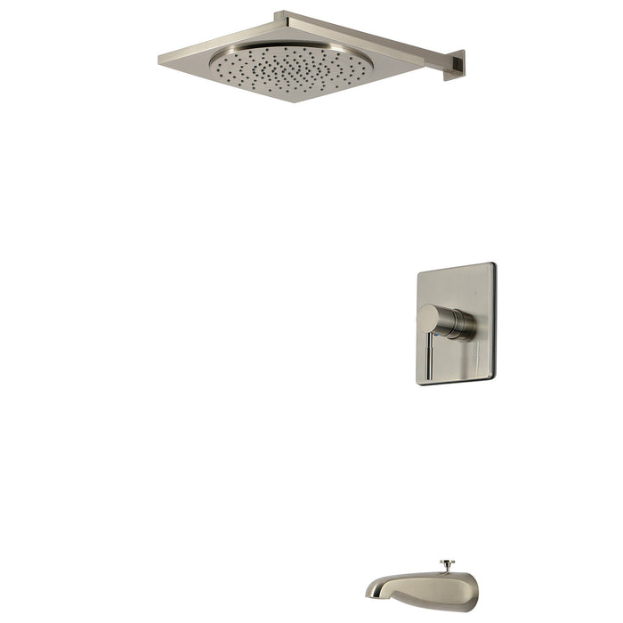 Kingston Concord KB8348DL Single-Handle Pressure Balanced Tub and Shower Faucet, Brushed Nickel