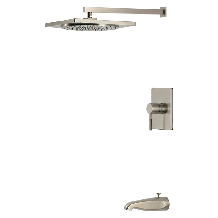 Kingston Concord KB8348DL Single-Handle Pressure Balanced Tub and Shower Faucet, Brushed Nickel