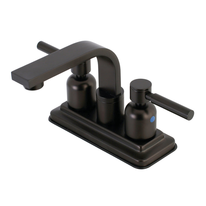 Kingston Sona KB8465DL - Concord Double-Handle 3-Hole Deck Mount 4-Inch Centerset Bathroom Faucet with Push-Up Pop-Up, Oil Rubbed Bronze