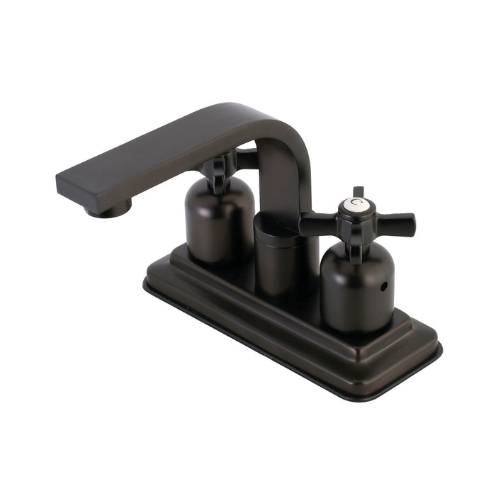 Kingston Sona KB8465ZX - Millennium Double-Handle 3-Hole Deck Mount 4-Inch Centerset Bathroom Faucet with Push-Up Pop-Up, Oil Rubbed Bronze